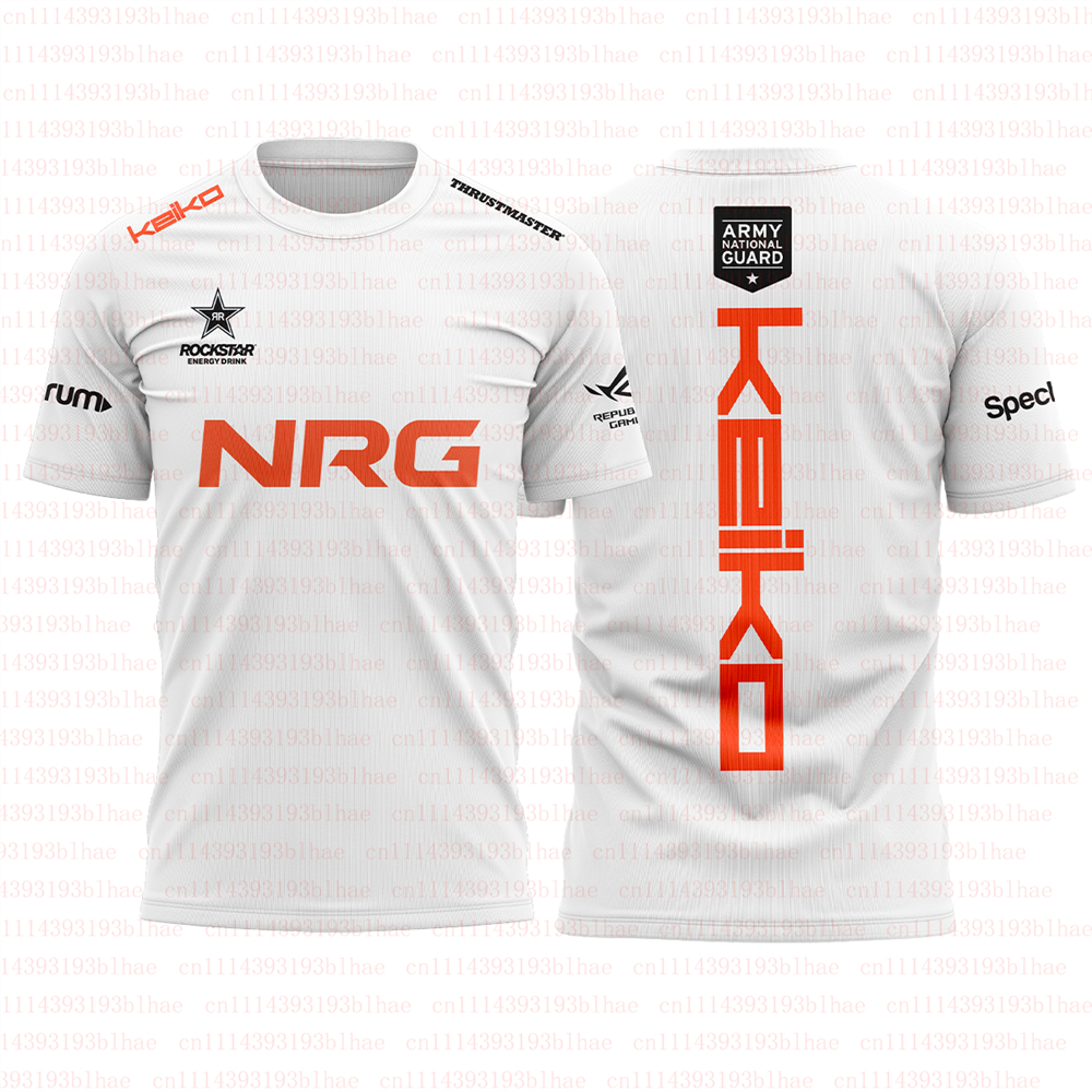 Esports Gaming T Shirt - NRG Team 2026 White New Uniform