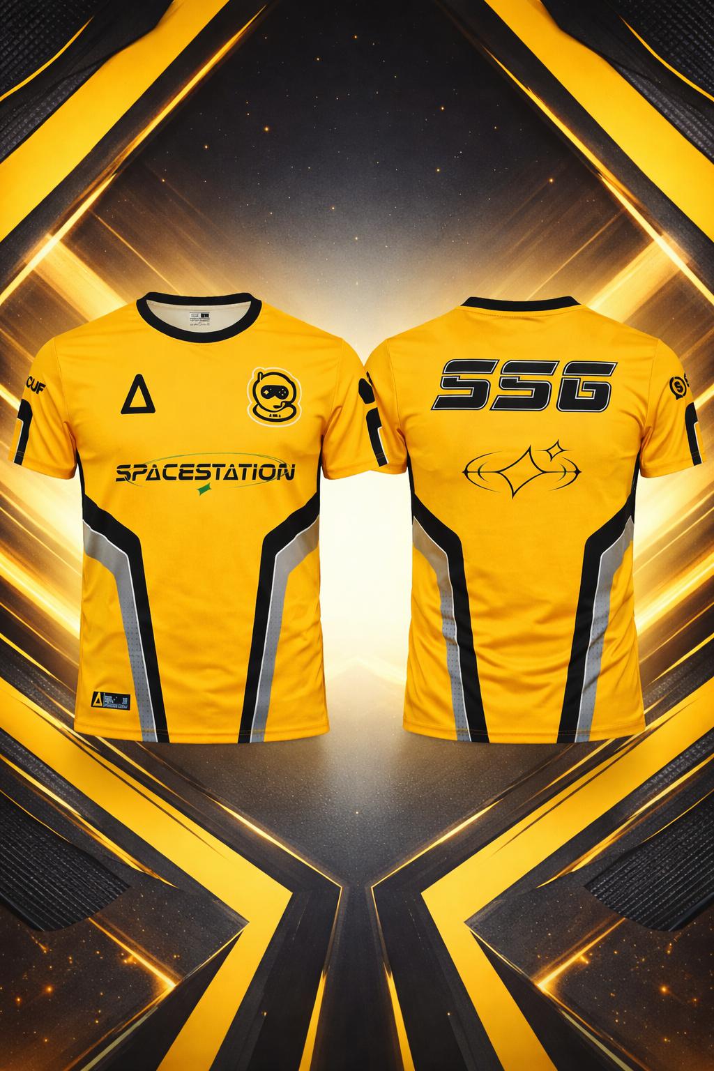 Esports Gaming Logo - Unisex Crew Neck Gaming Tee Two