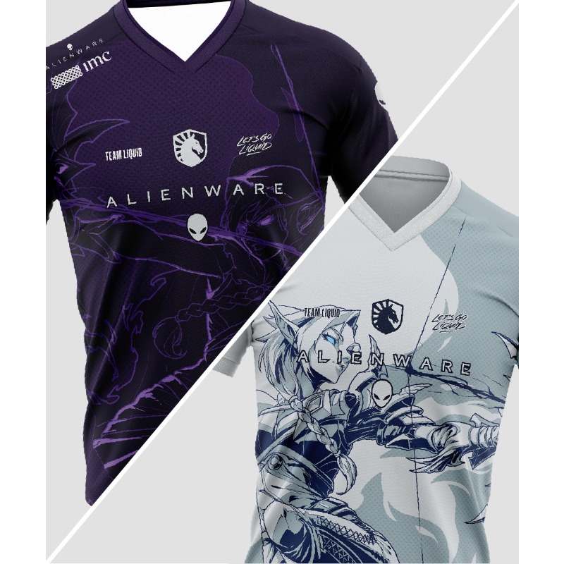 Esports Gaming Teams - Summer Team Liquid Alienware E-Sports Jersey,