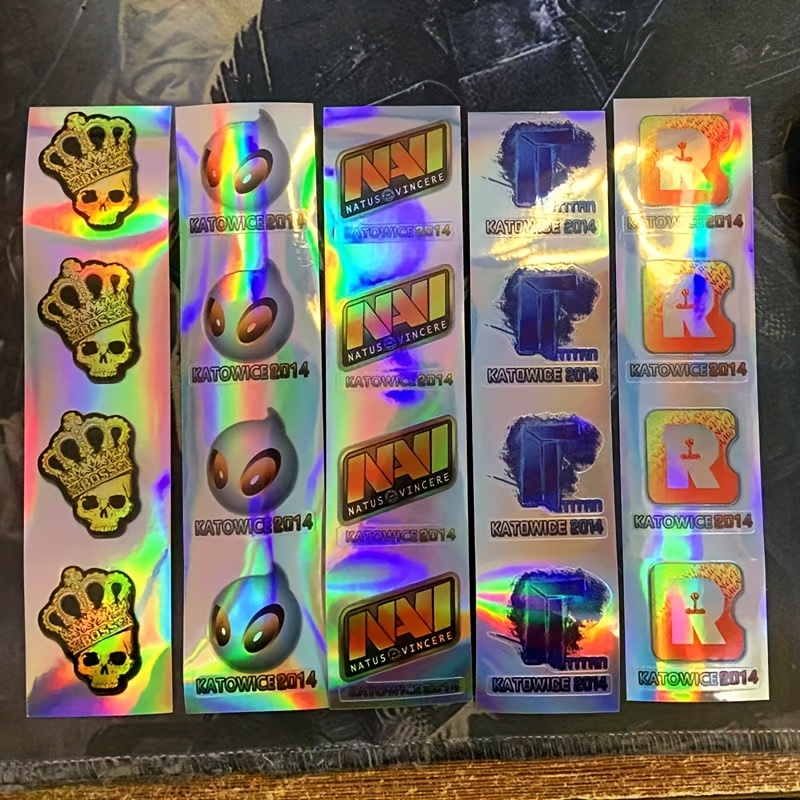 Holographic Gaming Sticker Set - Esports Gaming Logo ulasan dan harga