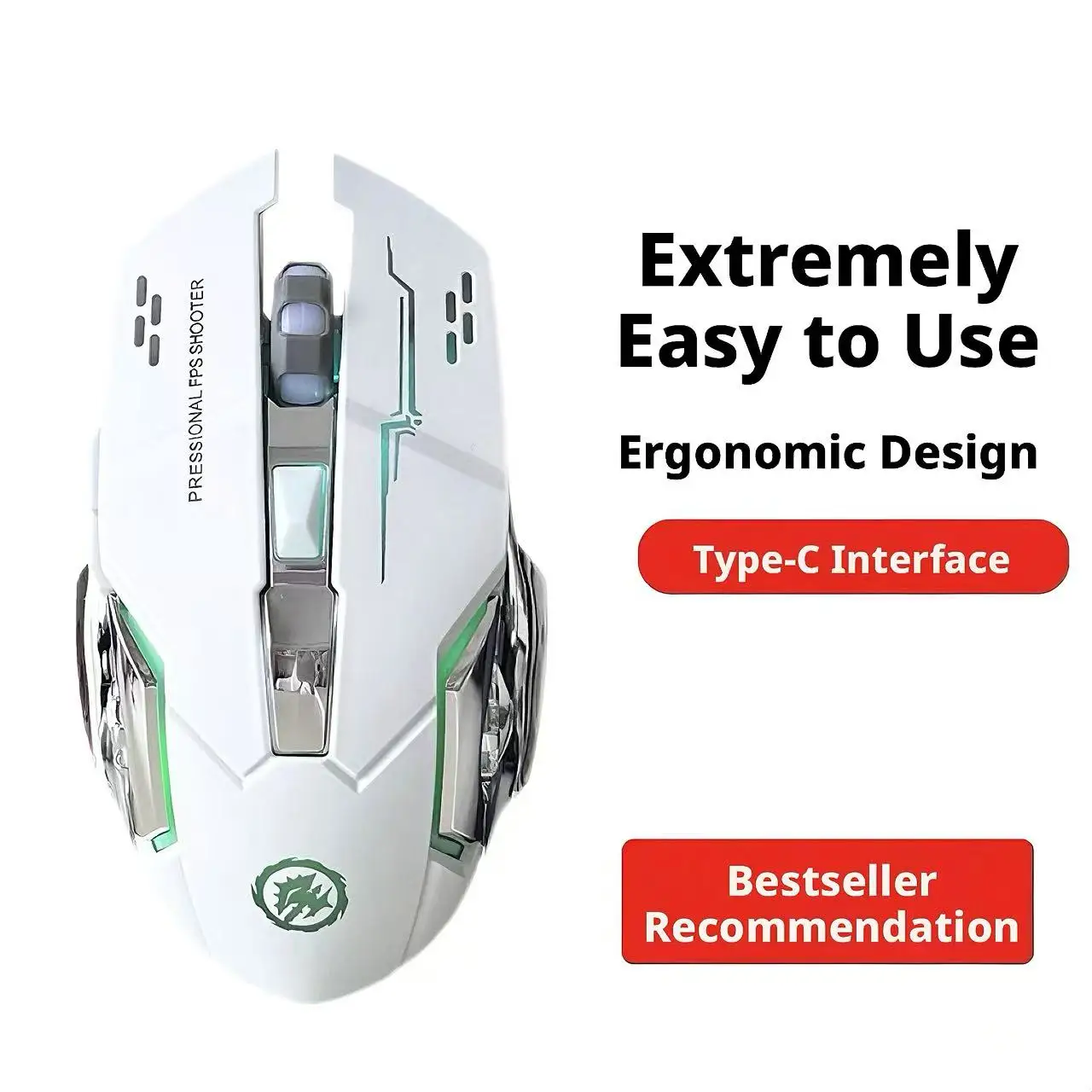 RGB Light Wireless Gaming Mous - Esports Gaming Laptop ulasan dan harga