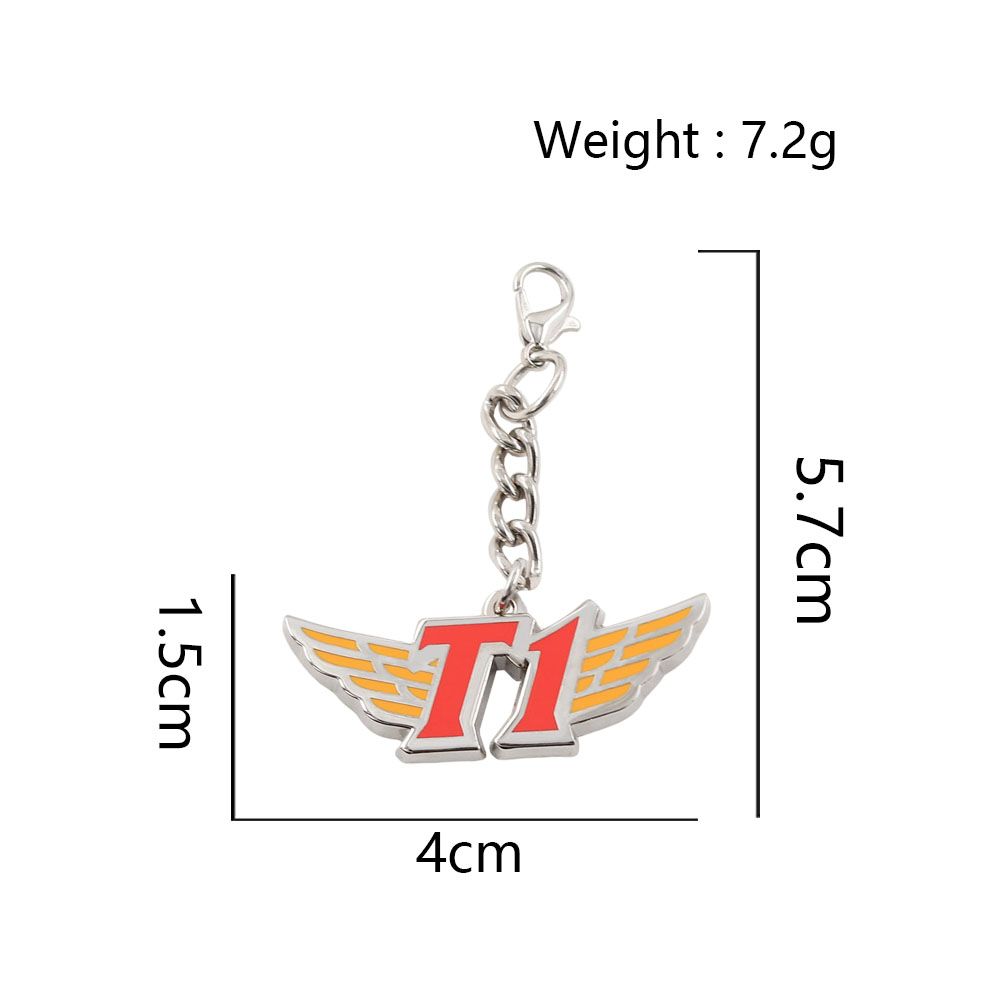 T1 Team Logo Metal Keychain En - Esports Gaming Logo ulasan dan harga