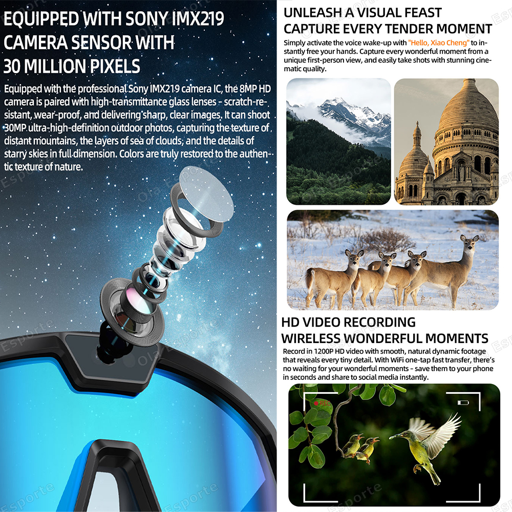 Smart Glasses bluetooth camera - Esports Gaming Photo ulasan dan harga