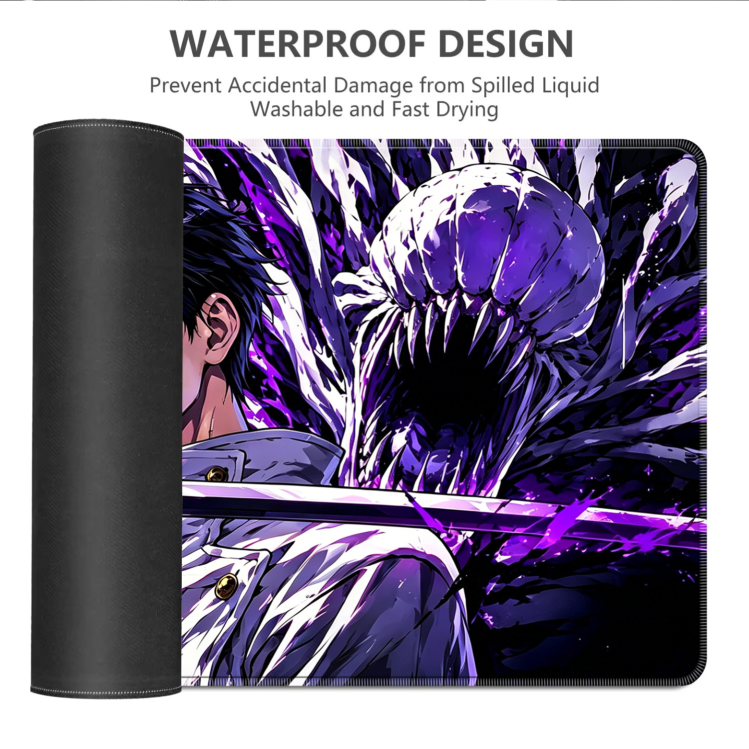 HD Anime Purple Mouse Pads Yut - Esports Gaming Pad ulasan dan harga