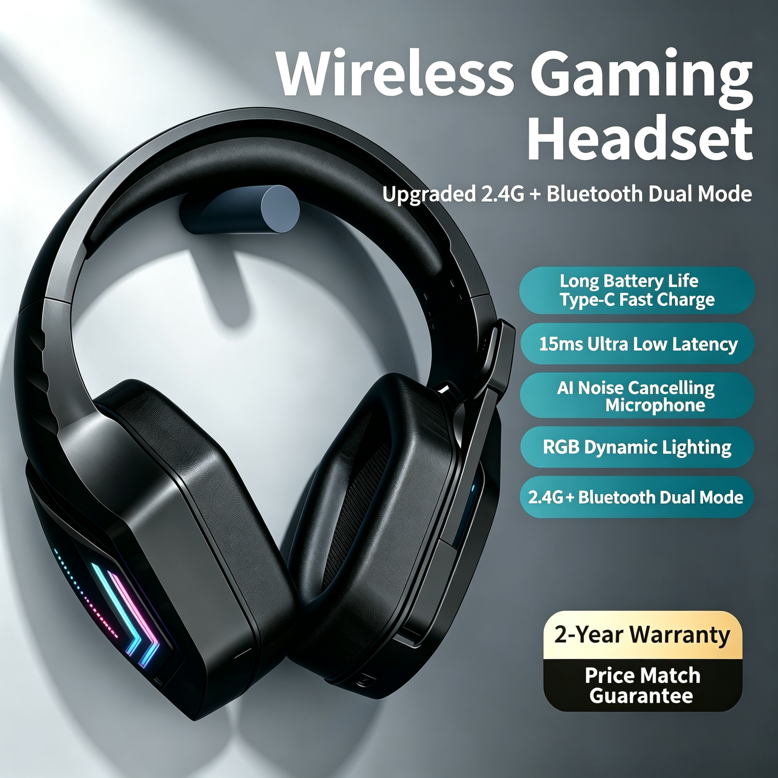 Dual Mode 2.4G Wireless Blueto - Esports Gaming Bar ulasan dan harga
