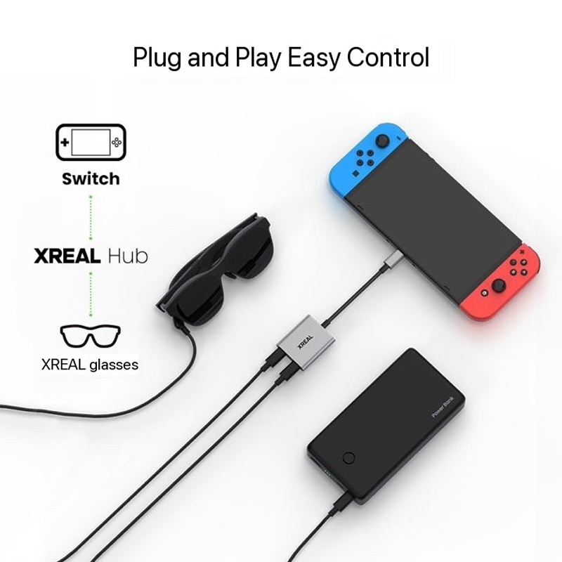 XREAL Hub 120hz USB-C PD Fast  - Esports Gaming Hub ulasan dan harga