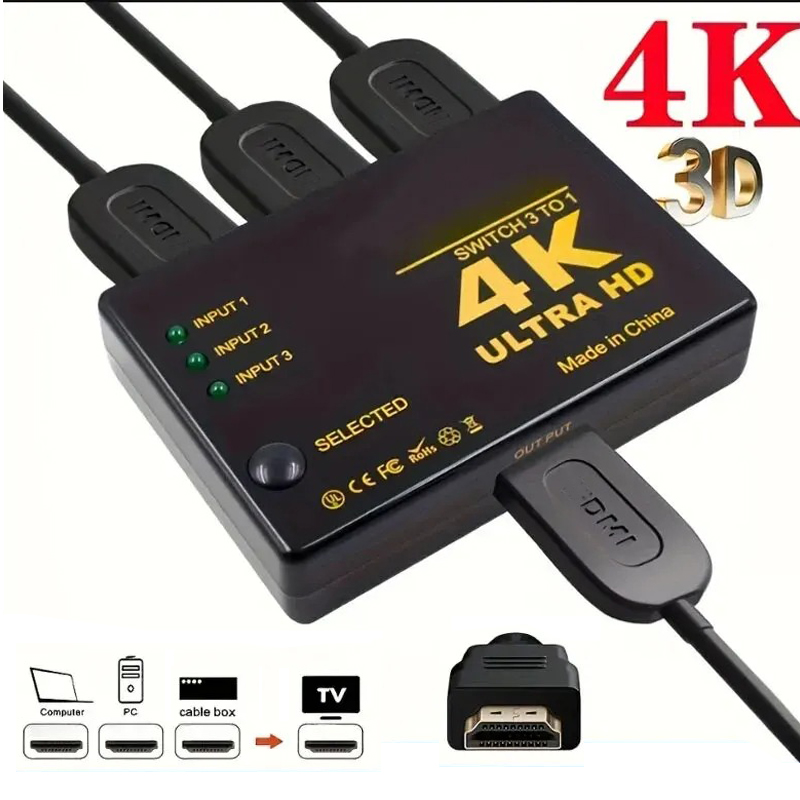 4K Switcher HDMI-compatible Sw - Esports Gaming Hub ulasan dan harga