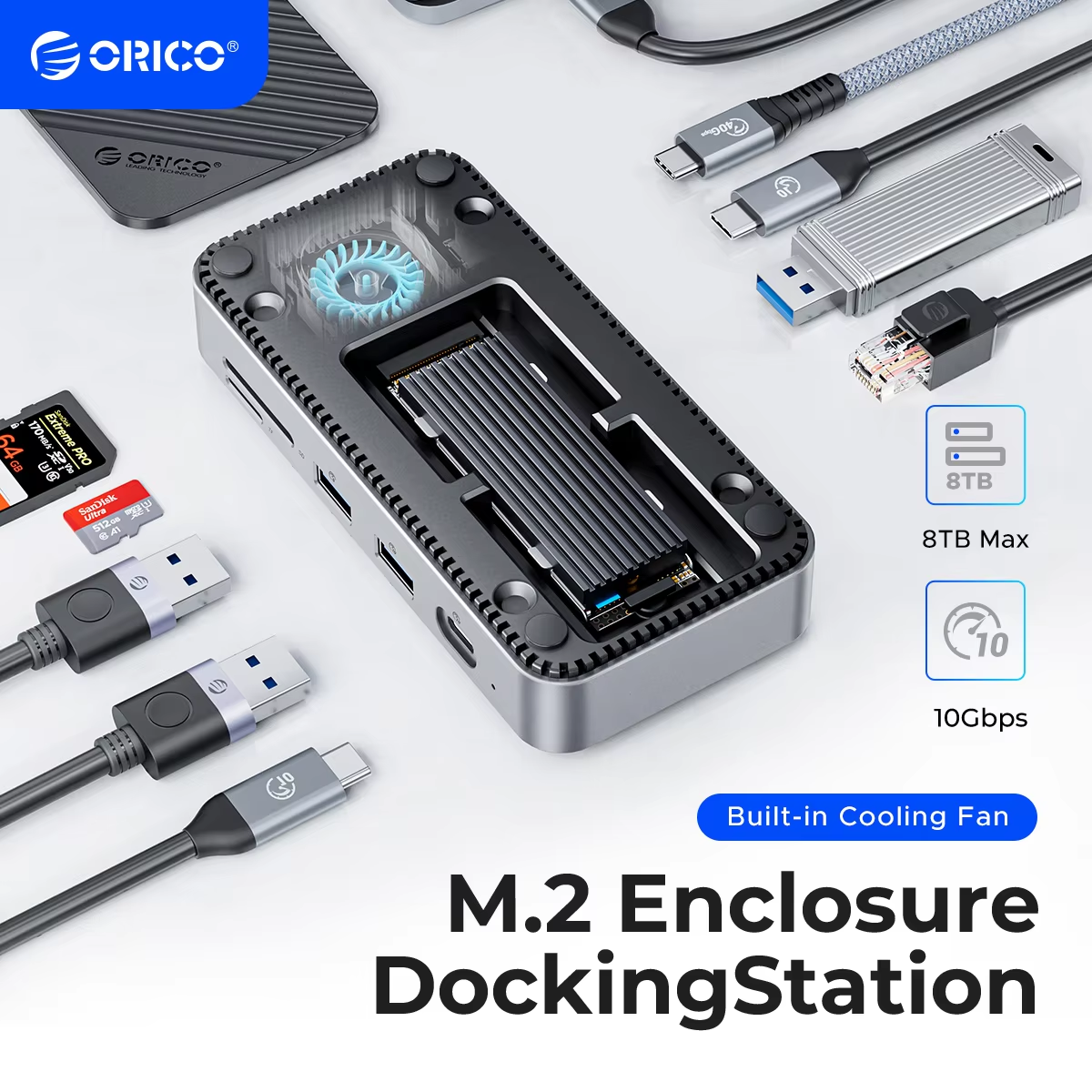 ORICO USB C Display Hub 10Gbps - Esports Gaming Hub ulasan dan harga