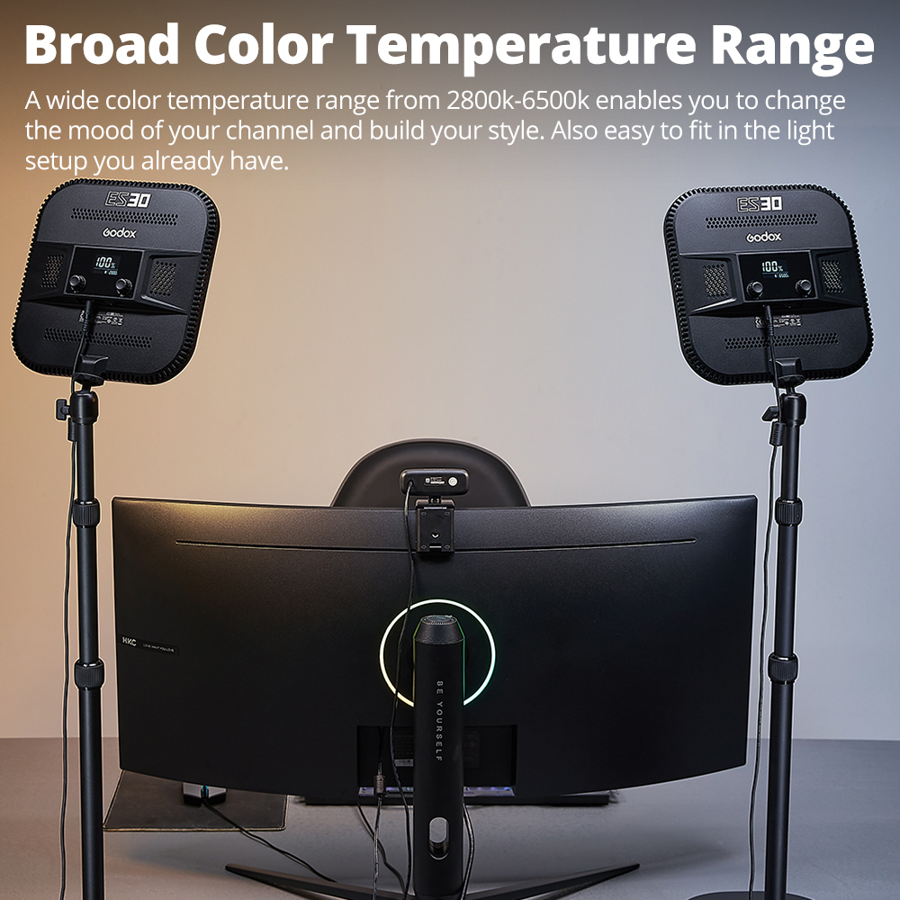 Godox ES30 E-sports LED Light  - Esports Gaming Photo ulasan dan harga
