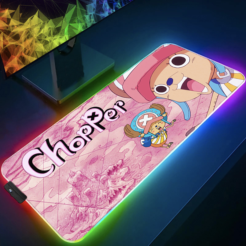 RGB Mouse Pad one piece Tony T - Esports Gaming Laptop ulasan dan harga