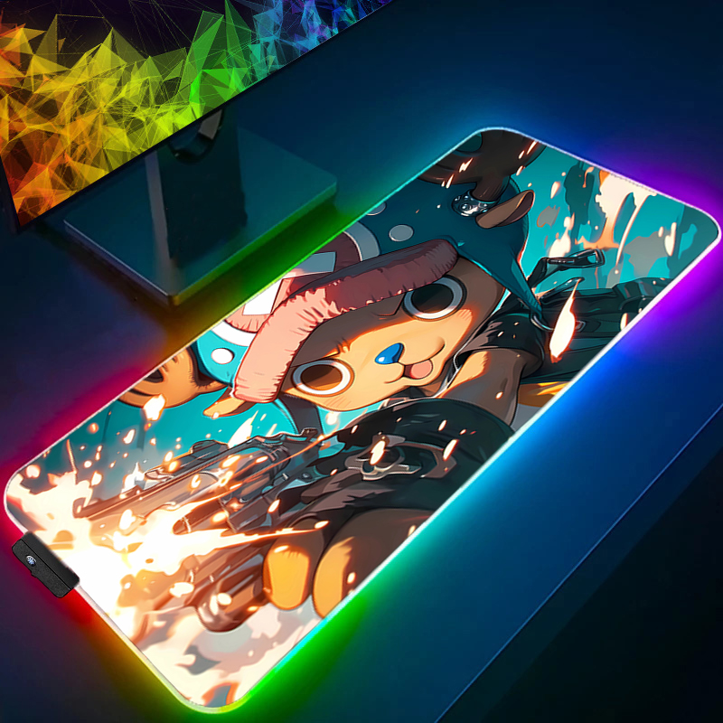 RGB Mouse Pad one piece Tony T - Esports Gaming Laptop ulasan dan harga
