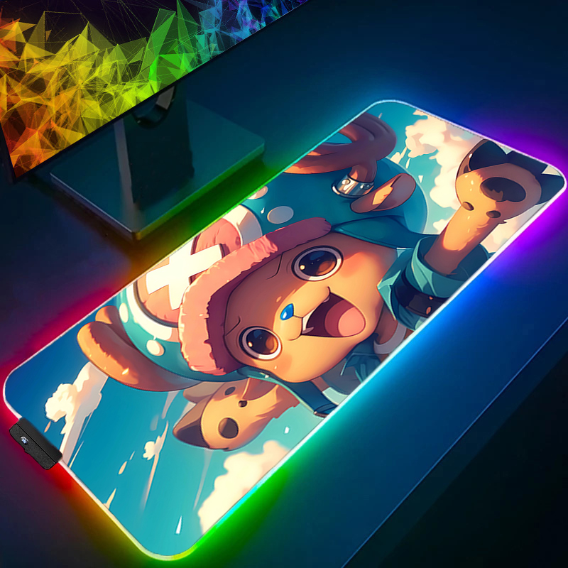 RGB Mouse Pad one piece Tony T - Esports Gaming Laptop ulasan dan harga