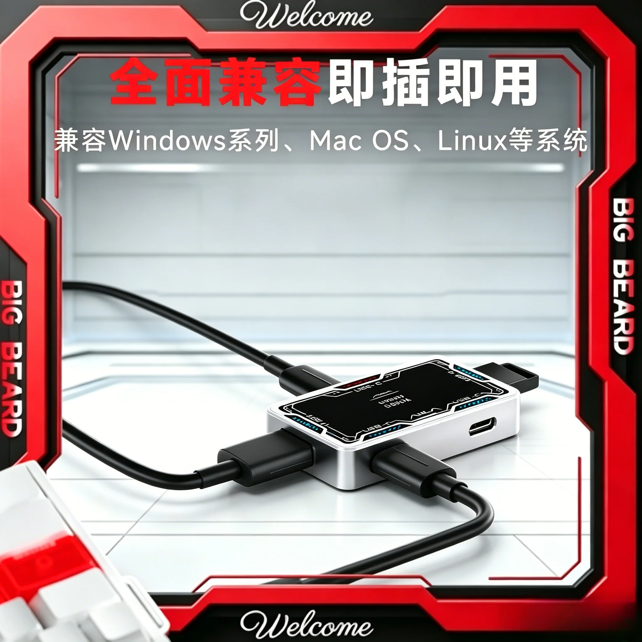 AULA USB Hub 8K Desktop Dockin - Esports Gaming Hub ulasan dan harga