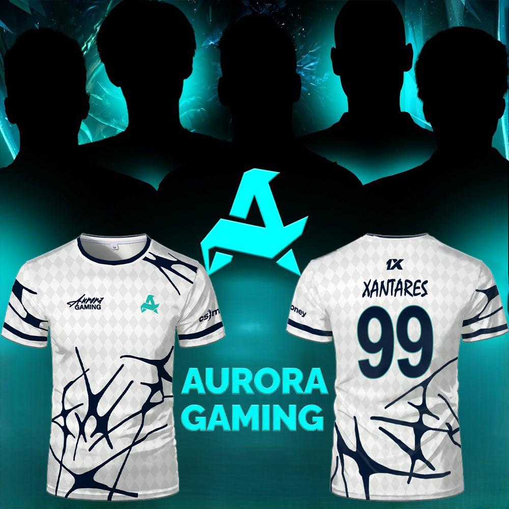 Esports Team Aurora Gaming Jer - Esports Gaming T Shirt ulasan dan harga