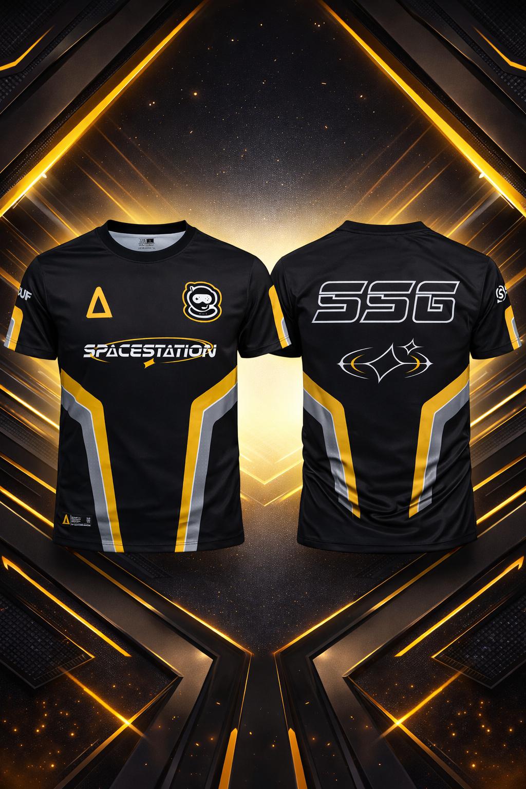 Unisex Crew Neck Gaming Tee Tw - Esports Gaming Logo ulasan dan harga