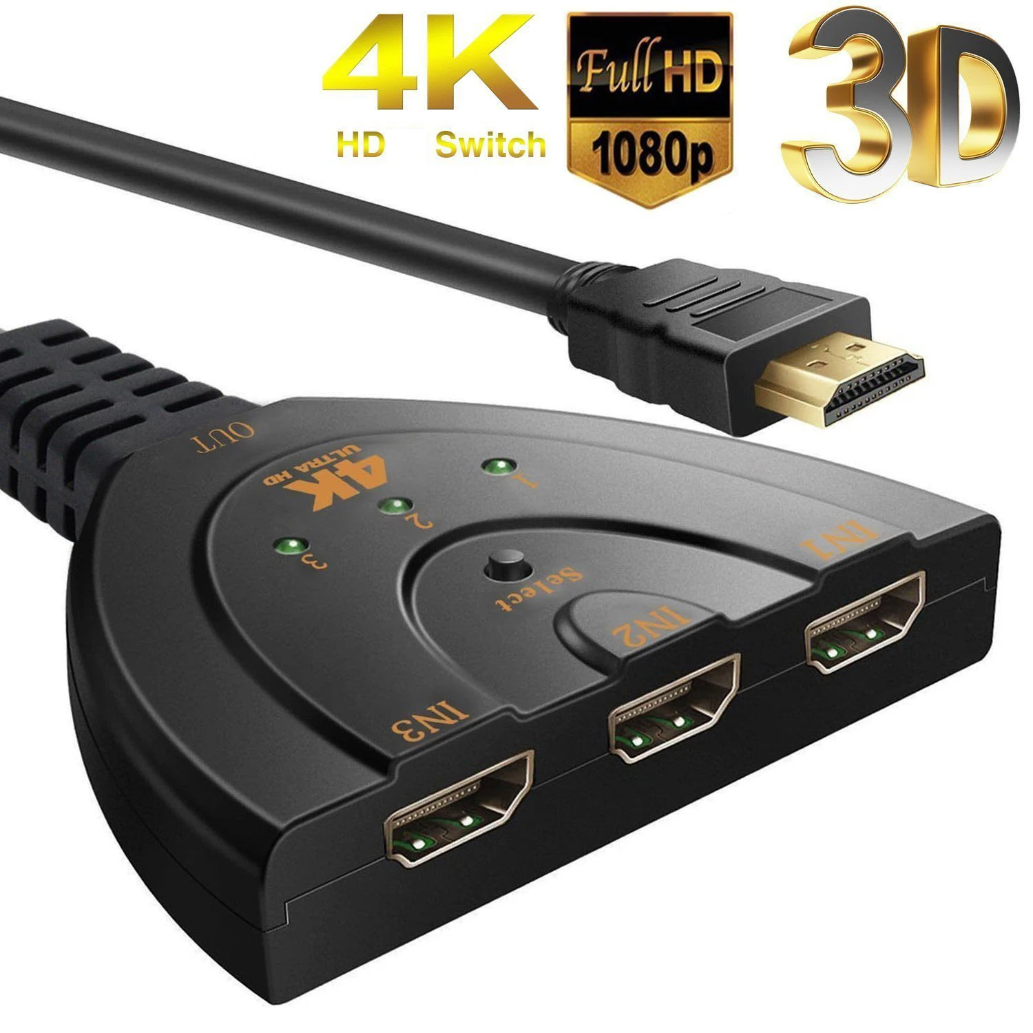 HDMI-compatible Switch 4K*2K 3 - Esports Gaming Hub ulasan dan harga